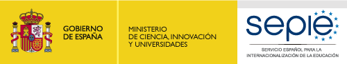 Gobierno de España, Ministerio de Ciencia, Innovación y Universidades - SEPIE Servicio Español para la Internacionalización de la Educación